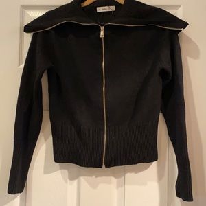 Zara knit Black knit cardigan.  Size medium.